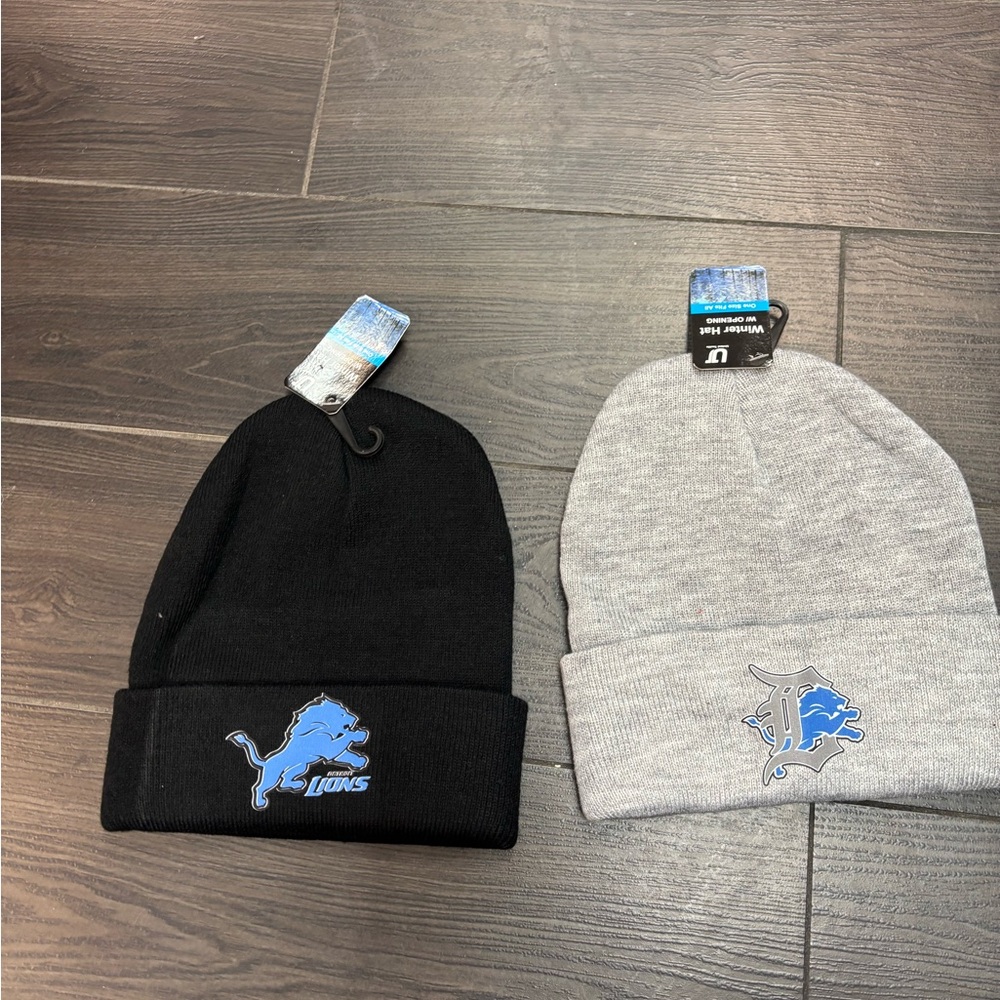 Kids' Black and Gray Beanie Set